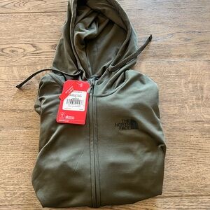 The North Face Forest Green Full-Zip Hoodie